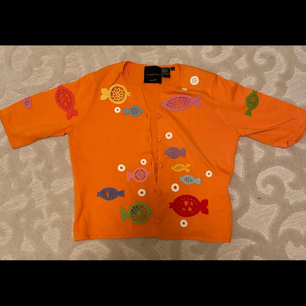 Michael Simon Fish Cardigan